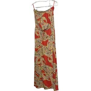 Banana Republic Women's XS Strapless Maxi Length Dress Cotton Modal Blend